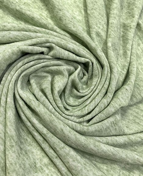 Трикотаж тонкий меланж яр.зеленый Трикотаж тонкий меланж яр.зеленый
